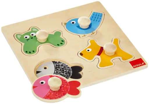 Puzzle de animales de madera